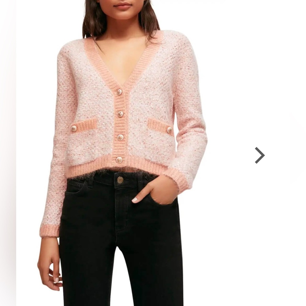 NWOT Maje Mission Sequin Cardigan